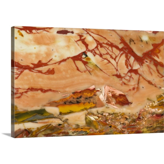 Great BIG Canvas | "Oregon, Owyhee River Valley. Close-up of Morrisonite Jasper" Canvas Wall Art - 36x24