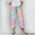 thumbnail image 2 of CLOOCL New Plus Size Pants for Women Colorful Painting Pattern Printed Trousers Loose Streetwear Female Casual Jogging Pants, 2 of 6