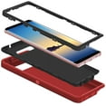 thumbnail image 3 of Entronix Shockproof Heavy Duty Cell Phone Case for Samsung Galaxy Note 8, 6.3 in, Red, 3 of 7