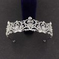 thumbnail image 2 of Zhuge Tiara de boda para novia, diadema de princesa, corona nupcial, joyería para el cabello con diamantes de imitación de cristal, decoración para novia, cumpleaños, graduación, boda (A), 2 of 4