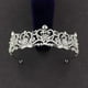 thumbnail image 2 of Zhuge Tiara de boda para novia, diadema de princesa, corona nupcial, joyería para el cabello con diamantes de imitación de cristal, decoración para novia, cumpleaños, graduación, boda (A), 2 of 4