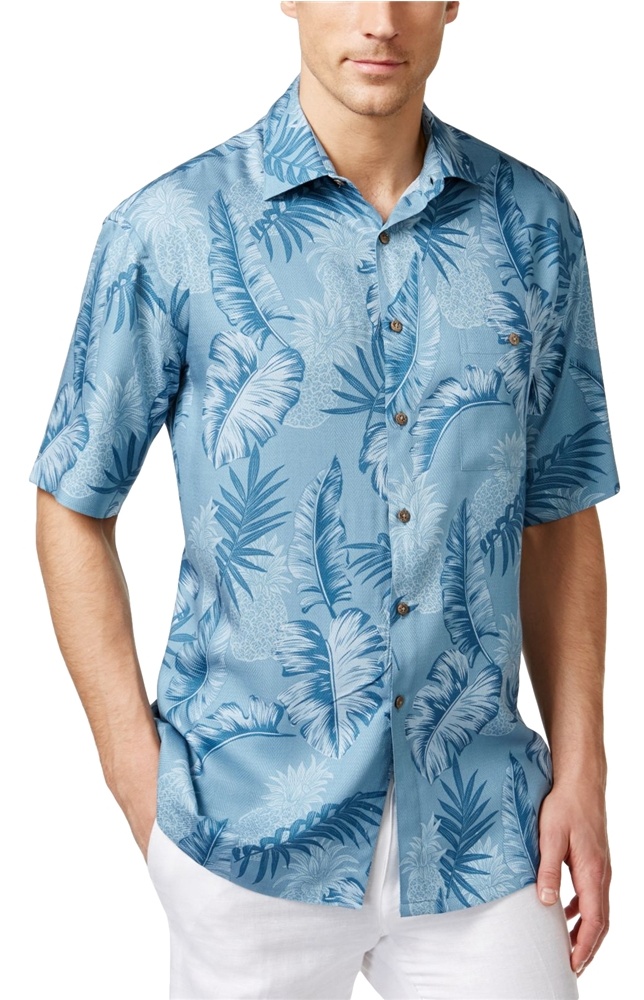 Campia Moda Mens Tonal Floral Button Up 