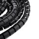 thumbnail image 3 of 2x Negro Gris 10 Mm 15 Mm 25 Diámetro Cable de Computadora Administrar Cable de Ambre Manga de Enrolmiento Tubo Envoltura perfke Tubo de envoltura de alambre de cable espiral, 3 of 9