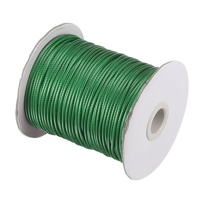 Unique Bargains Beading Thread Bracelet Weave Bead Craft Cord 2mm 78M/Roll (85-Yards) Decorative String, Medium Green