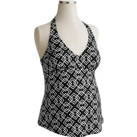 Maternity Diamonique Halter Tankini