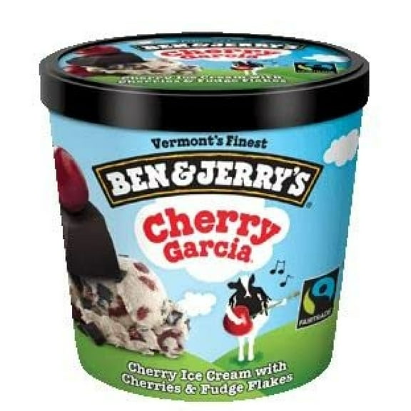 Ben & Jerry's 4 oz Mini Cup Ice Cream Pack of 12 (Cherry Garcia)