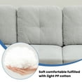 thumbnail image 4 of Aukfa 103" Sectional Sofa with Storage Ottoman, L Shape Couch for Living Room, Right Facing Chaise, Flannel, Off White, 4 of 11