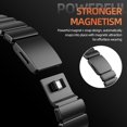 thumbnail image 3 of Titanium Silicone Dual-Layer Link Bands Compatible with Apple Watch Band Ultra 3/2/1 49mm 46mm 45mm 44mm 42mm, Men Women Magnetic Clasp Metal Bracelet for iWatch Series 11 10 9 8 7 6 5 SE Black-Black, 3 of 9