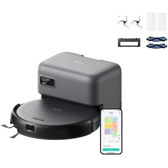 eufy Robot Vacuum C10 with Self Emptying, 8 Weeks Hands Free, Smart Mapping Replacement Accessories