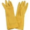 Prosource PVG-12B Disposable Work Gloves, L, Yellow, Latex 12 Pack