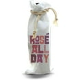 thumbnail image 4 of Jolitee “Rosé All Day” Wine Gift Bag – Reusable Canvas Drawstring with Bold Modern Print – Fun Gift for Brunch or Girls’ Night, 4 of 6