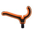 thumbnail image 4 of Colaxi Fishing Rod Rest Head Fishing Rod Holder Fishing Tool Fishing Rod Bracket Head Premium Fishing Tackle Tool Back Rest Rod Rack Orange, 4 of 8