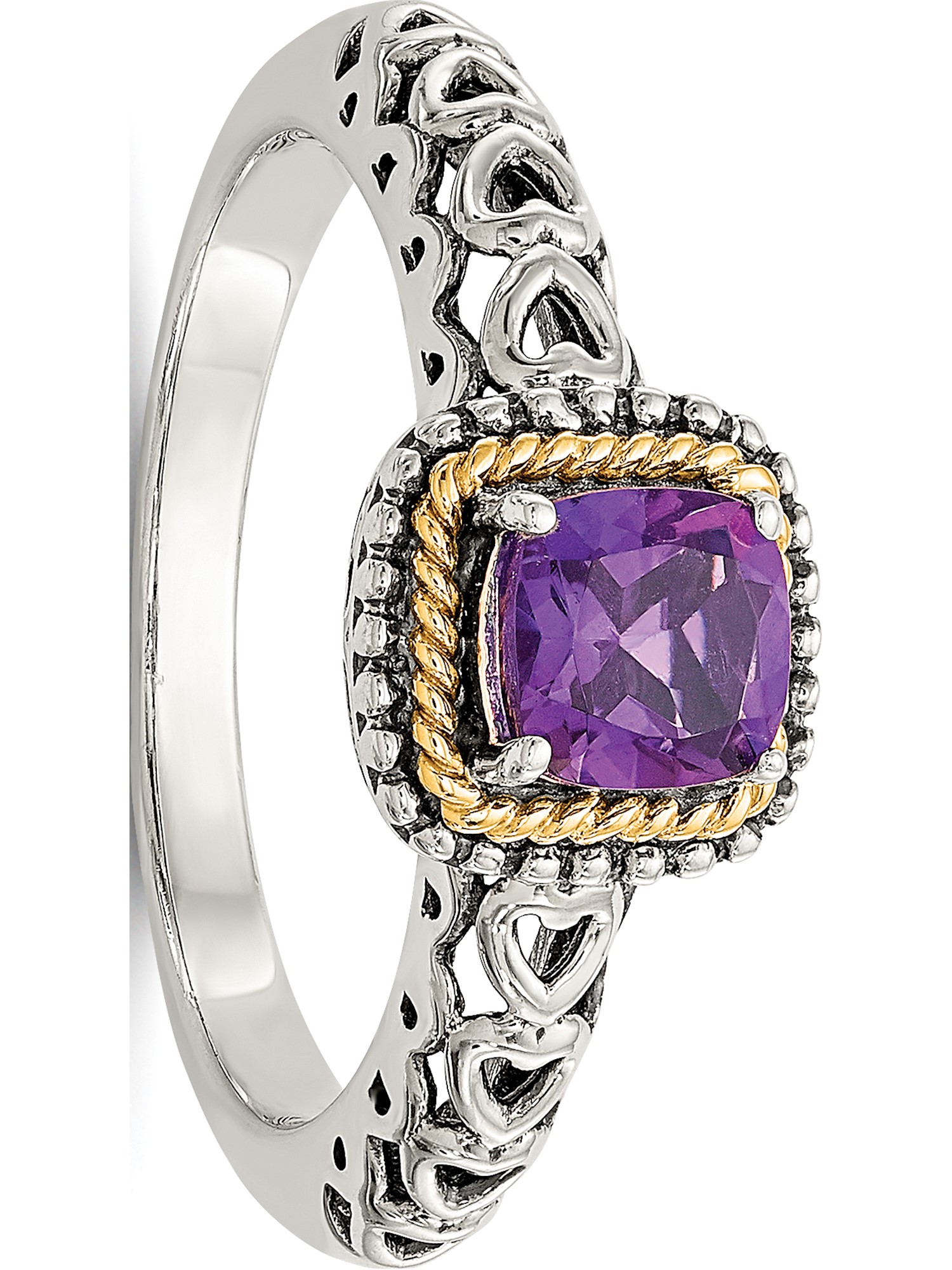 Jewelry by Sweet Pea Designer 14K/Silver TwoTone Sterling Silver