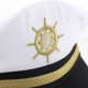 thumbnail image 4 of KAKOWELY Gorra de capitán bordada para disfraz de marinero, para mujer y hombre, suministros para cosplay de capitán., 4 of 5