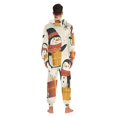 thumbnail image 6 of Penguins with Gifts Adult Onesie Pajamas Slim Fit Christmas One Piece Suit Pjs for Women and Men Hooded Zipper, 6 of 7