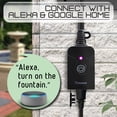 thumbnail image 4 of Braumm Minuterie Wi-Fi Extérieure, Moniteur à Distance Wifi Extérieur Intelligent ETL Liste 125VAC/15A, Prise Mise à la Terre Étanche Compatible avec Alexa et Google Assistant Contrôle Vocal - Noir, 4 of 7