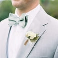 thumbnail image 6 of Tutuviw Set of 2 Ivory Rose Boutonniere with Pins for Men Wedding, Groom and Groomsmen Boutonniere for Wedding Ceremony Anniversary Party,Rose Wedding Flowers Accessories, 6 of 8