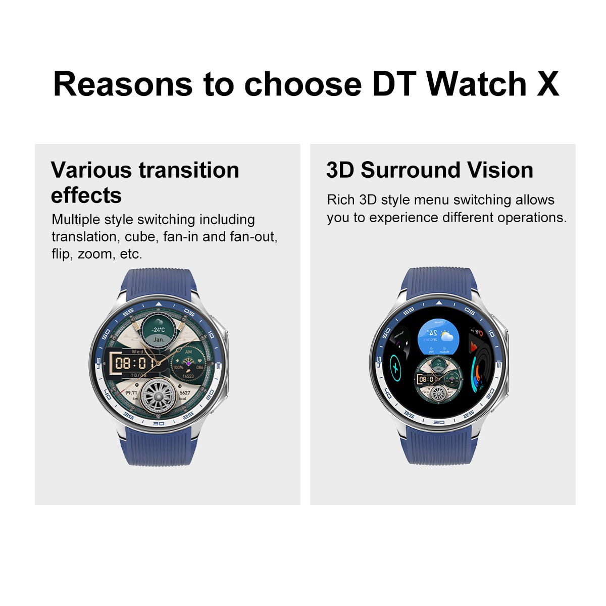 E EYAFA Bluetooth Call Smart Watch with 1.43 inch AMOLED Screen for IOS and Android Phones