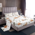 thumbnail image 1 of Erosebridal Cartoon Fox Rabbit Queen Sheet Sets,Jungle Animal Bedding Sets Queen Size,Safari Room Decorative,Ultra Soft,4-Piece, 1 of 7