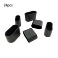 thumbnail image 2 of Matsuzay 24 Uds cubierta de goma suave mesas silla PVC plástico pie pierna piso almohadillas antideslizante protección inferior polvo duradero Decoración del hogar, 2 of 6