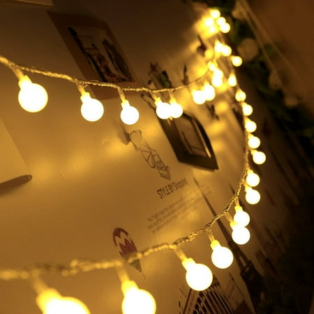 Led Globe String Lights 40 Frosted Ball Led Globe String Lights 40 Frosted Ball Indoor Outdoor Decorative