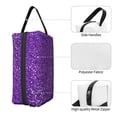 thumbnail image 5 of Uemuo Glitter Purple Pattern Portable Toiletry Bags with Handle, Waterproof travel Make up Bags for Women, Large Capacity Travel Cosmetic Bags, 5 of 9