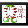 thumbnail image 2 of Ritter, Gina 14x12 Black Modern Framed Museum Art Print Titled - Elf Crossing Proceed With Caution, 2 of 5