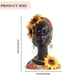 thumbnail image 3 of Resina Africana Negro Mujer Estatua Adornos Tribal Mujer Escultura Decoración (D) Likrtyny Libre de BPA, 3 of 7