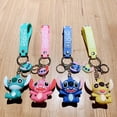 thumbnail image 2 of Disney-llavero de Lilo & Stitch para mujer, colgante de Anime Stitch, llavero de Ángel Rosa dulce, llavero de coche, regalo de cumpleaños para niña, 2 of 5