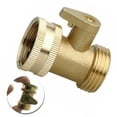 thumbnail image 1 of 3/4 Garden Hose Shutoff Valve Water Hose Faucet Connector, 1 of 8