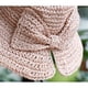 thumbnail image 3 of Sonducket Lady Summer Sombrero de paja Bowknot Floppy Wide Brim Sun Hats Sport Hollowed plegable para damas Adult Travel Holiday Cap Sombreros Naranja M (56-58 cm), 3 of 6