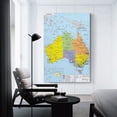thumbnail image 3 of Australia Map Posters Painting On Canvas Wall Art Poster Scroll Picture Print Living Room Walls Decor Home Posters 24x36inch(60x90cm), 3 of 6