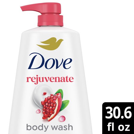 (3 PACK) DOVE BODY WASH FOR WOMEN REJUVENATING POMEGRANATE & HIBISCUS ALL SKIN, 30.6 OZ WITH PUMP