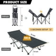 Lilypelle Folding Camping Cot, Double Layer Oxford Strong Heavy Duty