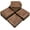 Brown, variant on Wooden Flooring Patio Deck Tiles Interlocking Tiles Patio Solid Wood and Plastic Indoor&Outdoor 12 x 12in Dark Brown