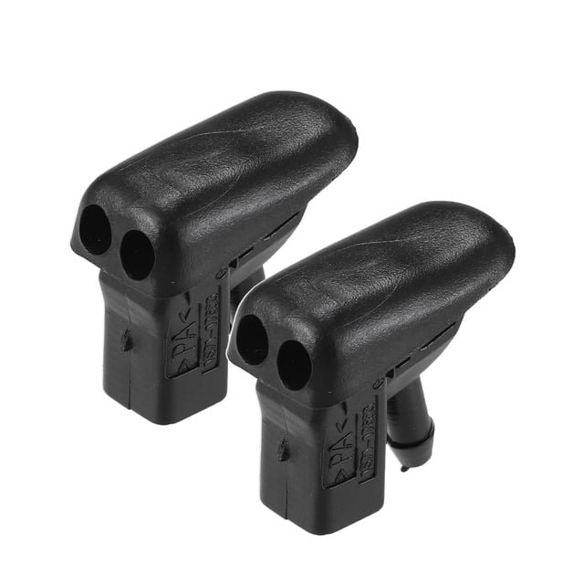 Parabrisas Limpiaparabrisas Arandela Boquilla Aerosol Chorro para Jaguar - 2 Uds Negro