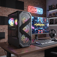 thumbnail image 4 of STGAubron Gaming PC Desktop, AMD Ryzen 5 5500, RX 6500 4G, 16G DDR4, 512G SSD, WiFi 6, BT 5.2, RGB Fan x4, Win 11 Home, 4 of 5