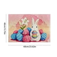 thumbnail image 3 of Sokhug Easter Bunny Non-Slip Absorbent Door Mat for Kitchen Bathroom Entryway, 15.75x23.62 Inches, Multicolor, 3 of 6