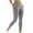 Grey, variant on PEASKJP Workout Leggings for Women High Waisted Crossover Workout Lounge Bell Bottom Jazz Dress Pants, Gray L