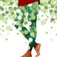 thumbnail image 1 of MKLEKYY Leggings deportivos con estampado del Día de San Patricio para mujer, pantalones de yoga atléticos para entrenamiento y fitness 3887, 1 of 3