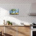 thumbnail image 5 of ZHONGYUTONG Lemon Wall Art Kitchen Canvas Wall Decor Yellow Fruit and Blue Pottery Pictures Vintage Citrus Painting for Home Decor Framed (12.00" x 18.00"), 5 of 5