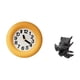 thumbnail image 5 of Reloj de pared silencioso y contemporáneo con sujetalibros decorativos para cocina, dormitorio, sala de estar, estantería, decoración y organización d, 5 of 8