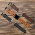 thumbnail image 2 of Longhorns Premium Leather Unisex Watch Band for Apple Watch (38/40/41mm(42mm Series 10) Long Black) by Affinity Bands, 2 of 5