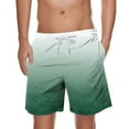 thumbnail image 1 of Plebaso Men's Gradient Color Shorts Casual Lightweight Beachwear Shorts Summer Classic Drawstring Shorts, 1 of 4