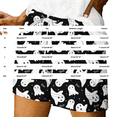 thumbnail image 3 of Bovemsi Women's Sports & Recreation Shorts Palazzo Pants for Women Black Halloween Themed Printed Comfort Shorts M, 3 of 4
