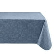 thumbnail image 4 of Elrene Camile Floral Scroll Damask Pattern Vinyl Indoor/Outdoor Tablecloth Blue - 60x120, 4 of 5
