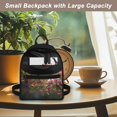 thumbnail image 5 of Eheartsgir Bird and Cherry Blossom Pattern Mini Backpack with Smooth Zipper Zipper Closure Small Backpack for Travel, Polyester Small Backpack for Women for Work, 5 of 8