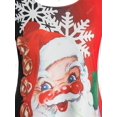 thumbnail image 3 of TAMAÑO PLUS Santa Claus Imprimir ColorBlock T Shirt Rosegal Mangas largas de talla grande, 3 of 5