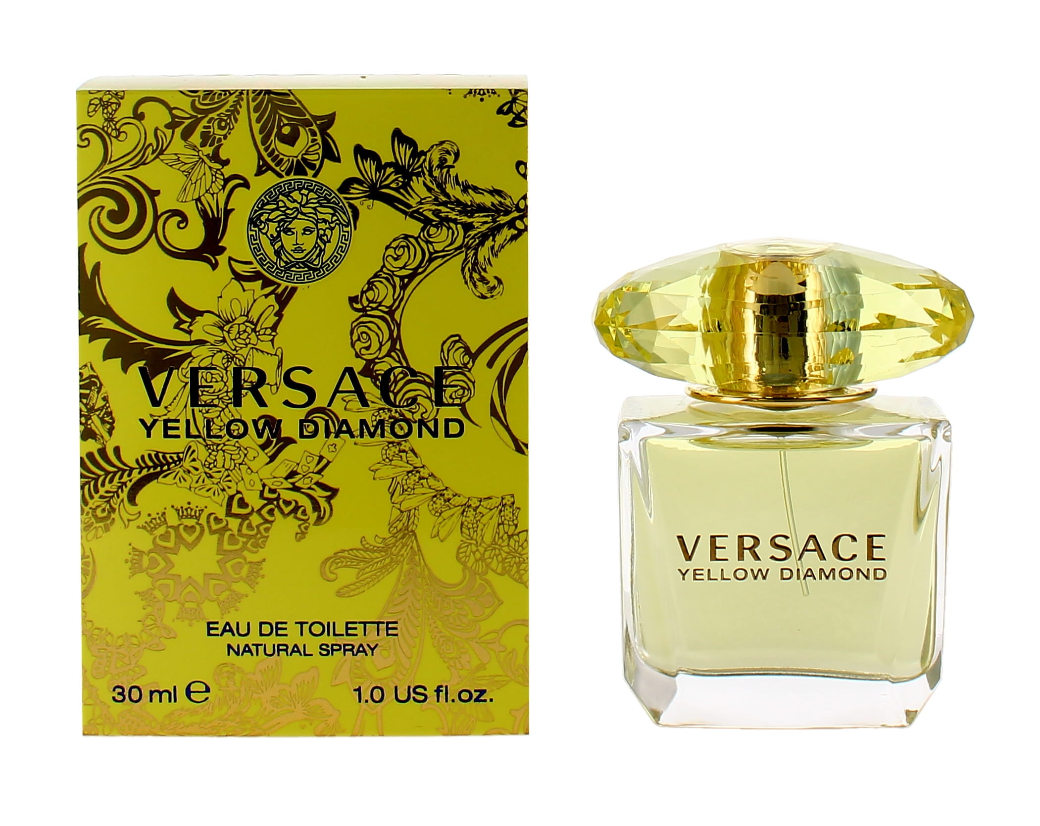 Versace Yellow Diamond Eau De Toilette, Perfume for Women, 1.0 Oz