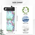 thumbnail image 4 of Fotbe Dragonfly Floral Pattern 18oz Sports Insulated Kettle Stainless Steel Sports Insulated Kettle For Running Hiking Cycling Climbing Man'S Woman'S Water Bottle, 4 of 8